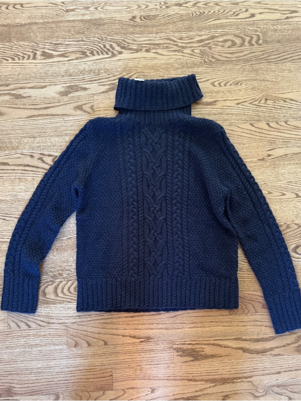 Brand new with tags Talbots Navy Cable-Knit Turtleneck Sweater. Small petite.